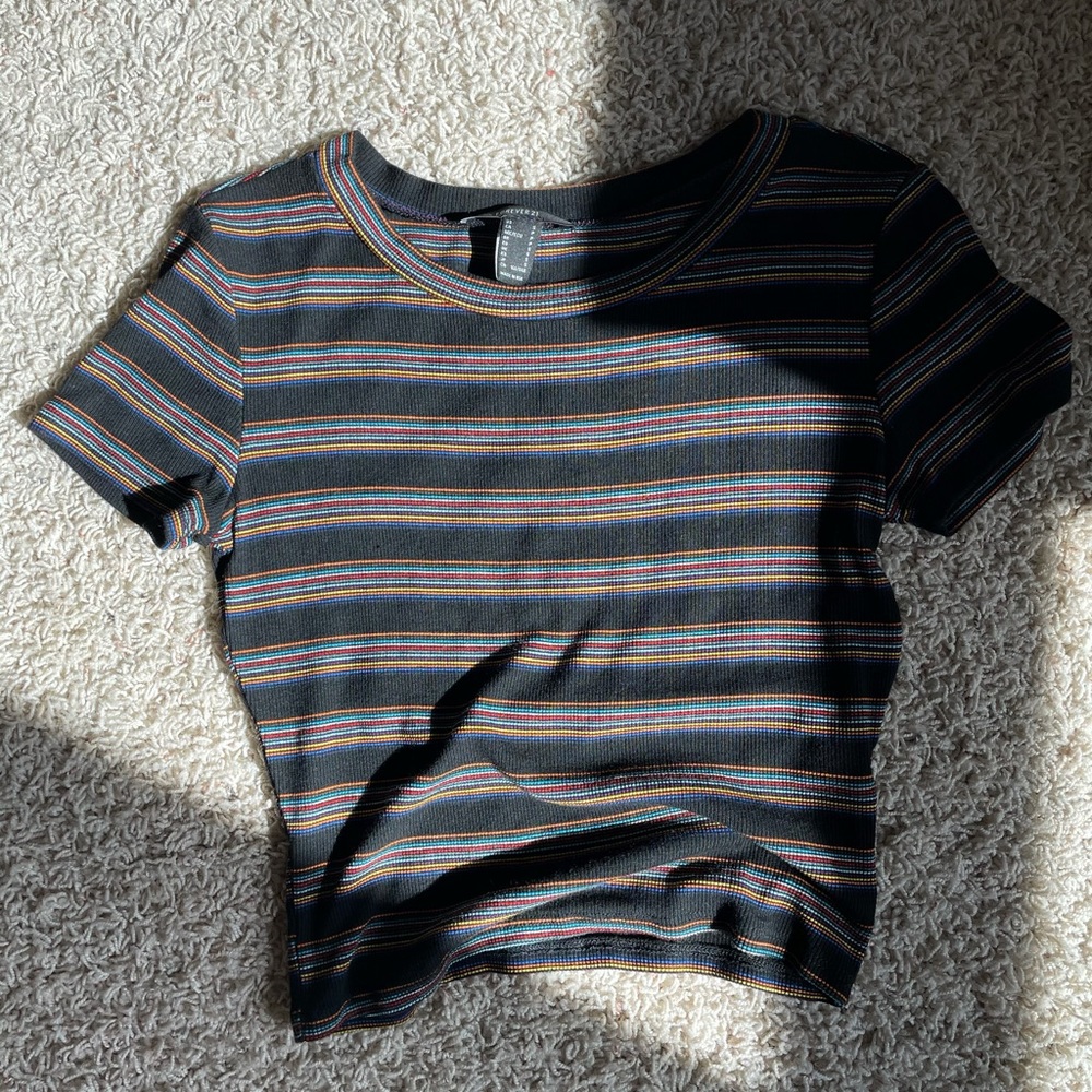 Rainbow crop top